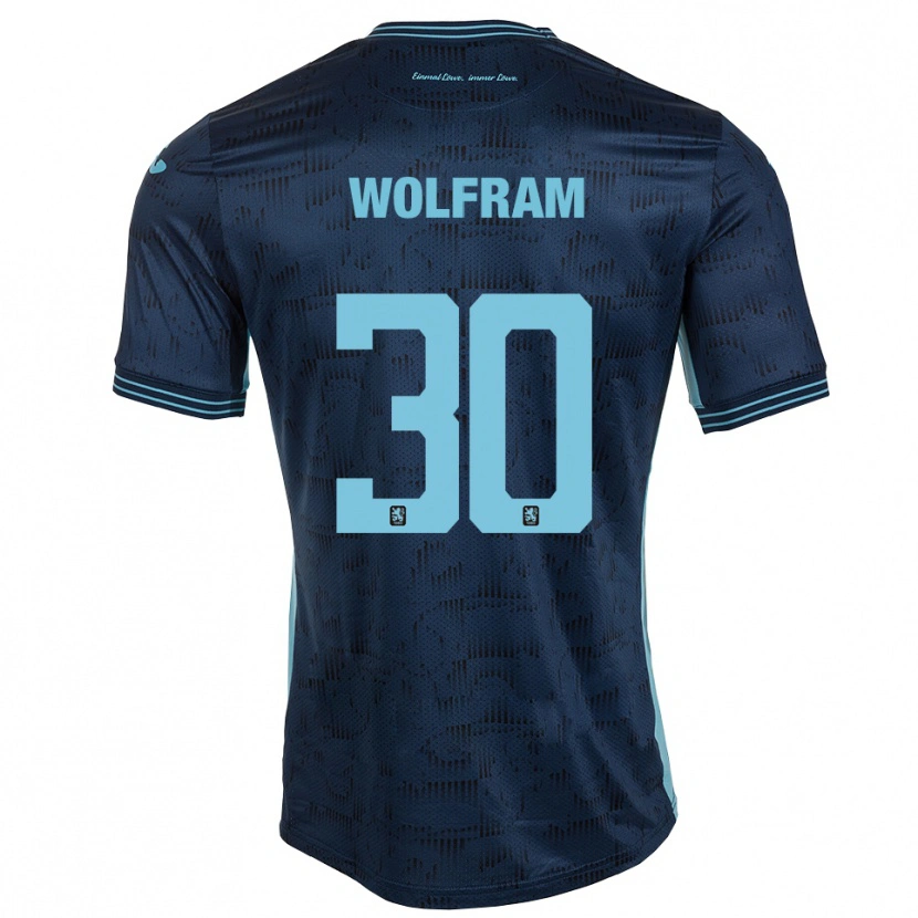 Danxen Kinder Maximilian Wolfram #30 Königsblau Auswärtstrikot Trikot 2025/26 T-Shirt