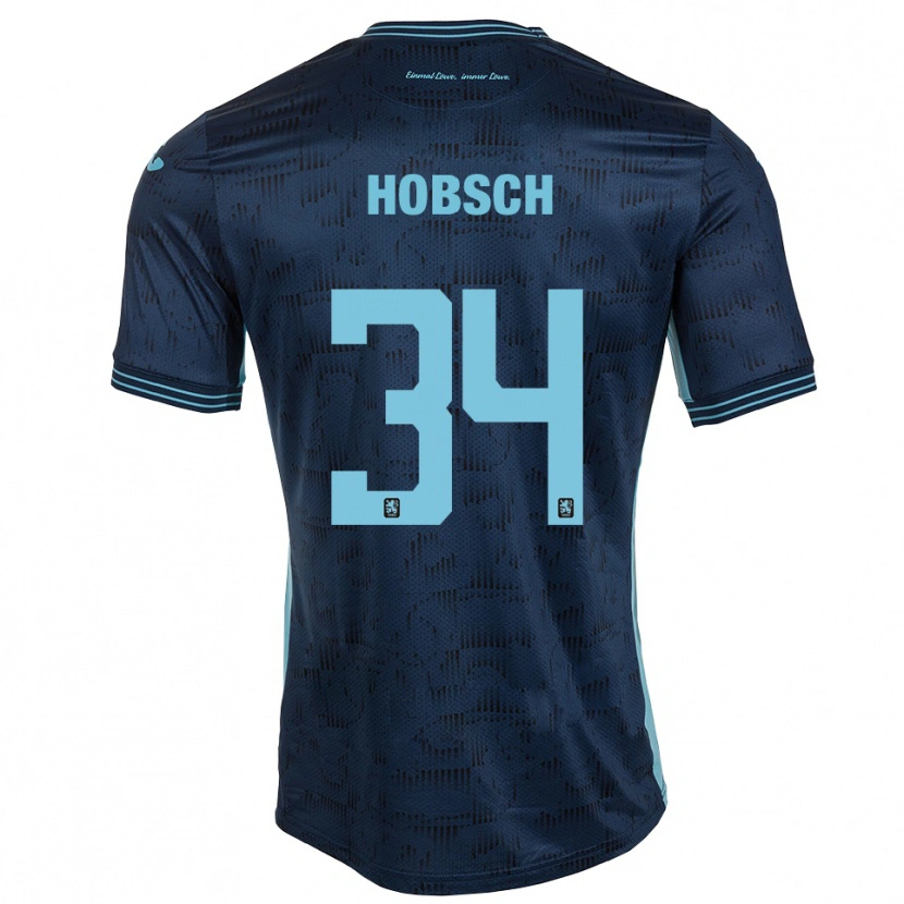 Danxen Kinder Patrick Hobsch #34 Königsblau Auswärtstrikot Trikot 2025/26 T-Shirt