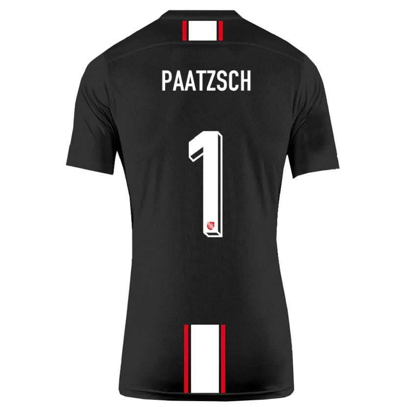 Danxen Kinder Pascal Paatzsch #1 Schwarz Weiß Auswärtstrikot Trikot 2025/26 T-Shirt