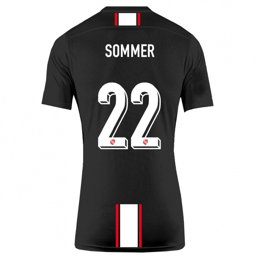 Danxen Kinder Leon Sommer #22 Schwarz Weiß Auswärtstrikot Trikot 2025/26 T-Shirt