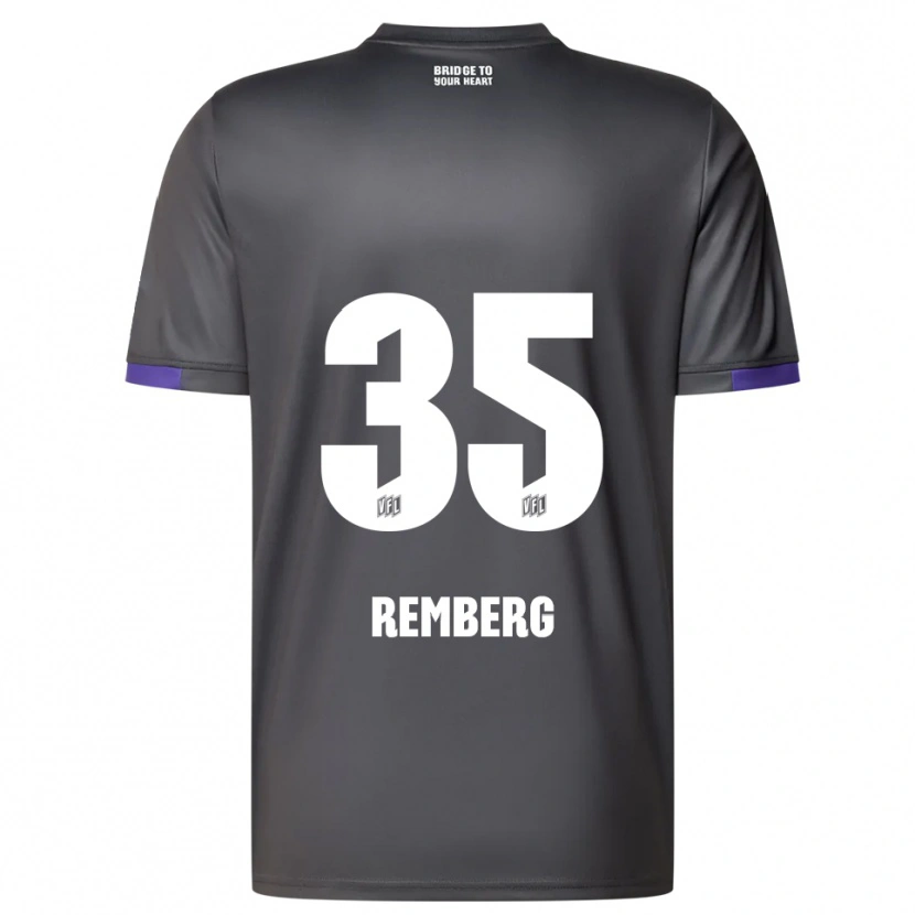 Danxen Kinder Mats Remberg #35 Grau Lila Auswärtstrikot Trikot 2025/26 T-Shirt