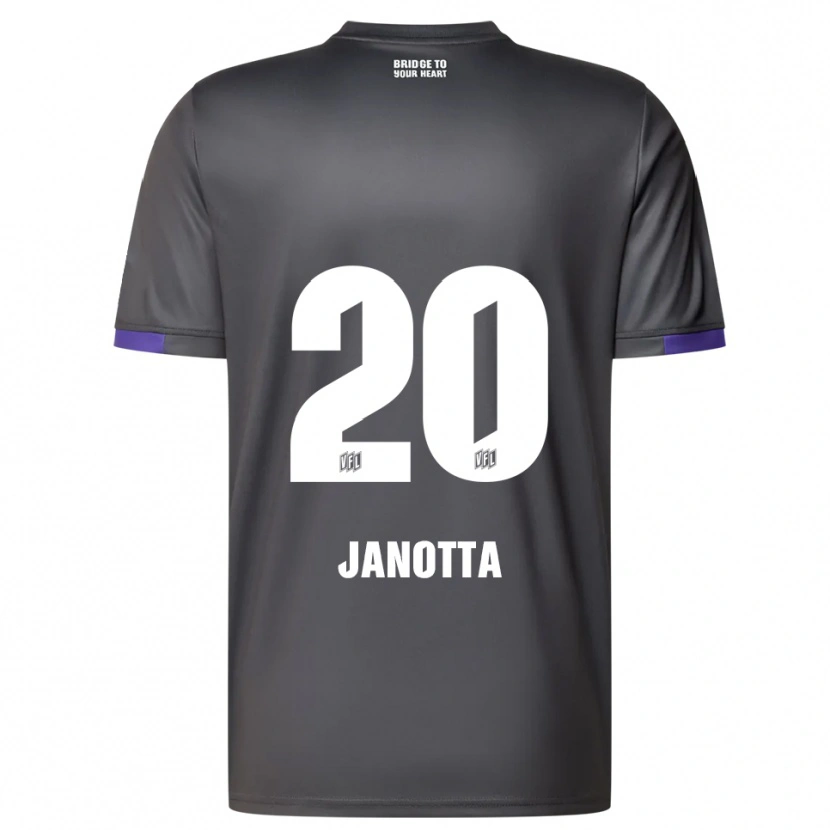 Danxen Kinder Theo Janotta #20 Grau Lila Auswärtstrikot Trikot 2025/26 T-Shirt
