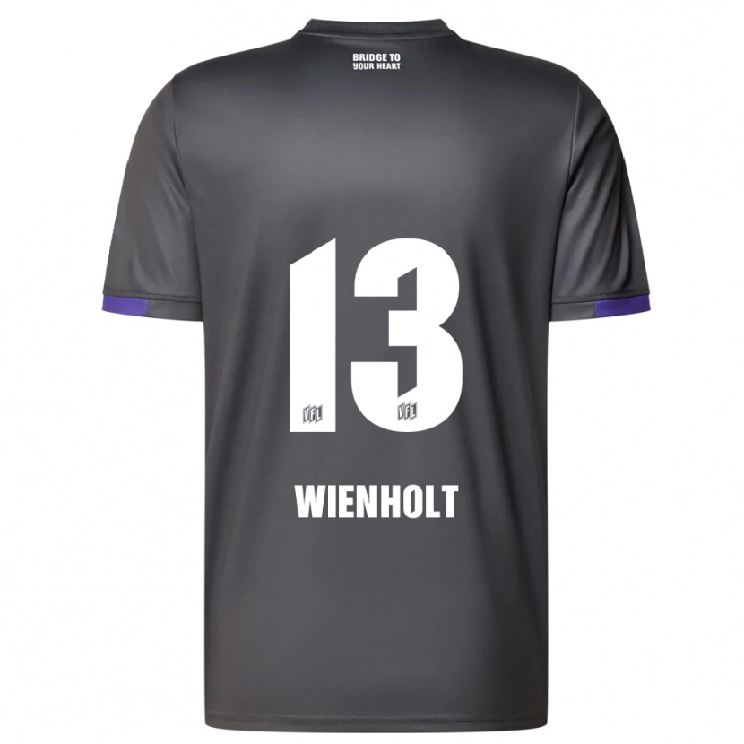 Danxen Kinder Paul Wienholt #13 Grau Lila Auswärtstrikot Trikot 2025/26 T-Shirt