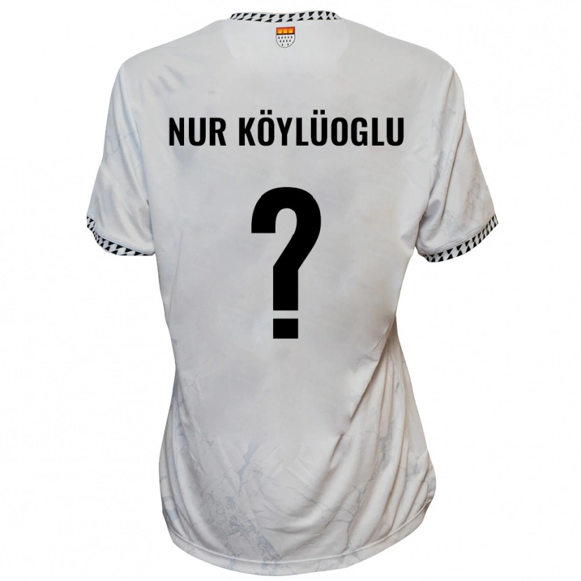 Danxen Kinder Zehra Nur Köylüoglu #0 Weiß Schwarz Auswärtstrikot Trikot 2025/26 T-Shirt