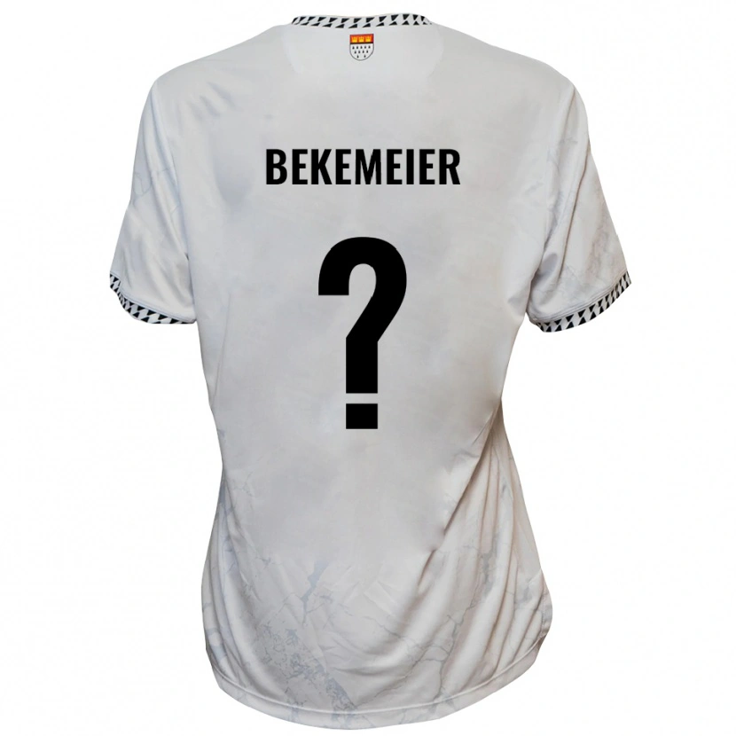 Danxen Kinder Carolin Bekemeier #0 Weiß Schwarz Auswärtstrikot Trikot 2025/26 T-Shirt