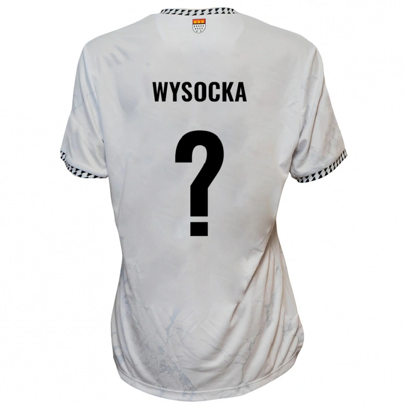 Danxen Kinder Amanda Wysocka #0 Weiß Schwarz Auswärtstrikot Trikot 2025/26 T-Shirt