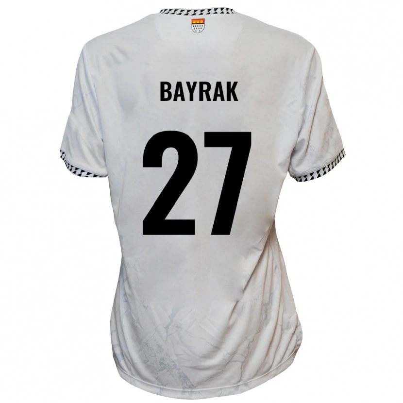 Danxen Kinder Boran Bayrak #27 Weiß Schwarz Auswärtstrikot Trikot 2025/26 T-Shirt
