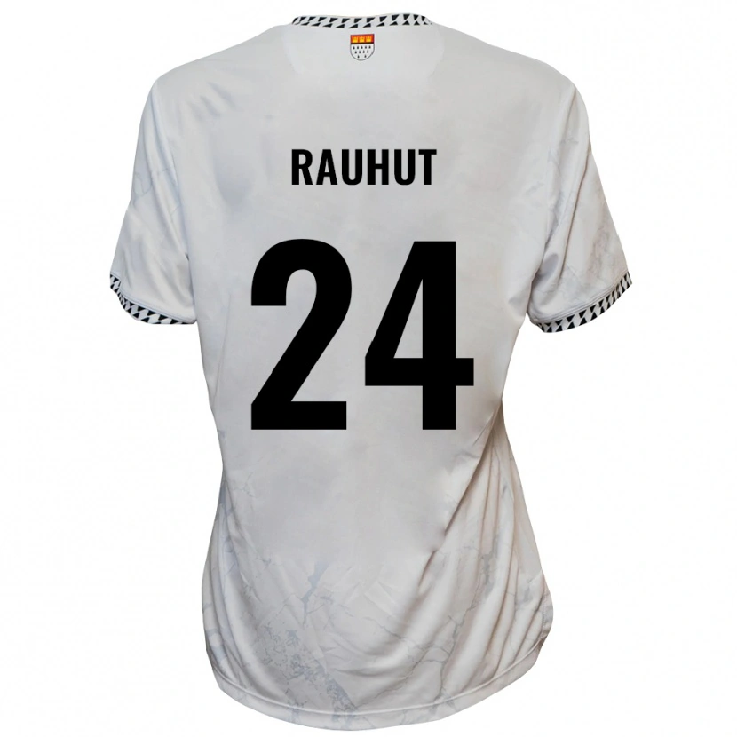 Danxen Kinder Kevin Rauhut #24 Weiß Schwarz Auswärtstrikot Trikot 2025/26 T-Shirt