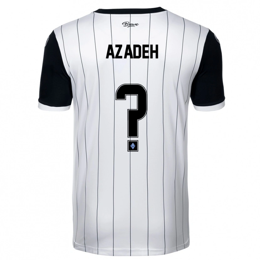 Danxen Kinder Nils Azadeh #0 Weiß Schwarz Auswärtstrikot Trikot 2025/26 T-Shirt