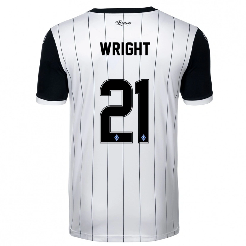 Danxen Kinder Dean Wright #21 Weiß Schwarz Auswärtstrikot Trikot 2025/26 T-Shirt