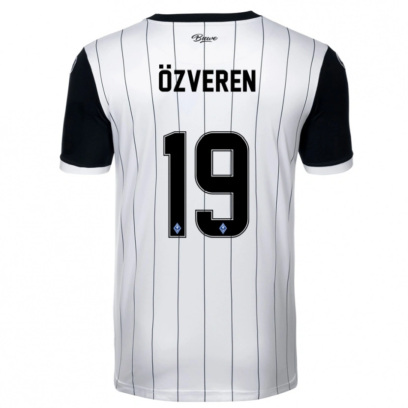 Danxen Kinder Sedat Özveren #19 Weiß Schwarz Auswärtstrikot Trikot 2025/26 T-Shirt