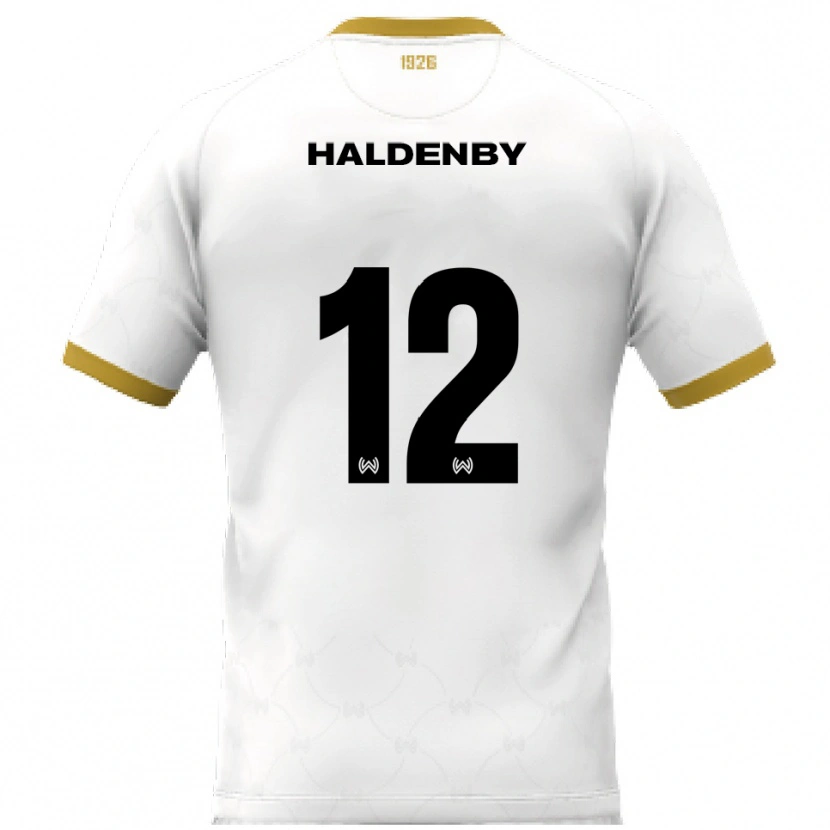Danxen Kinder Ben Haldenby #12 Weiß Gold Auswärtstrikot Trikot 2025/26 T-Shirt