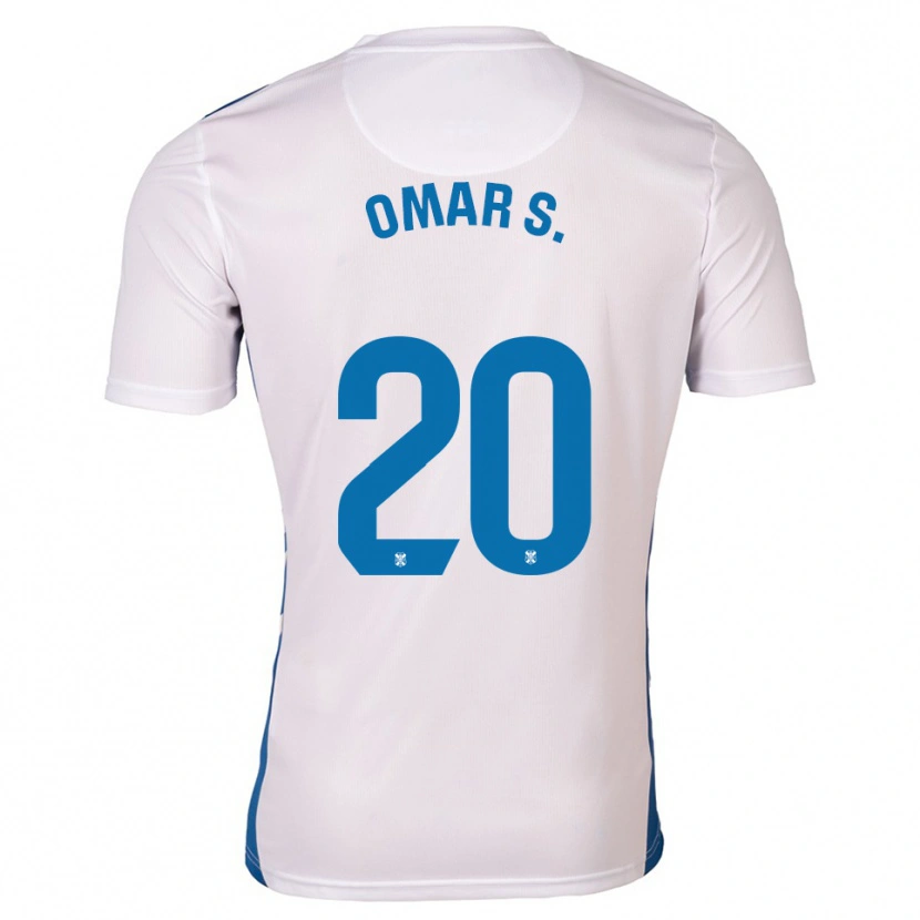 Danxen Herren Omar Sánchez #20 Weiß Blau Heimtrikot Trikot 2025/26 T-Shirt