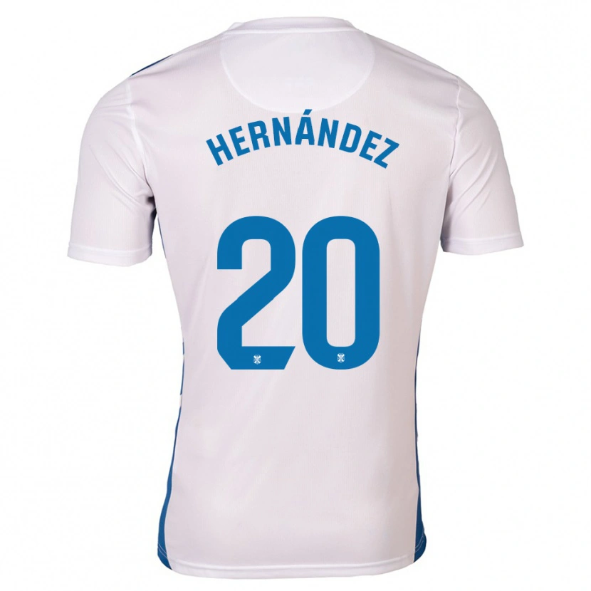 Danxen Herren Jesús Hernández #20 Weiß Blau Heimtrikot Trikot 2025/26 T-Shirt