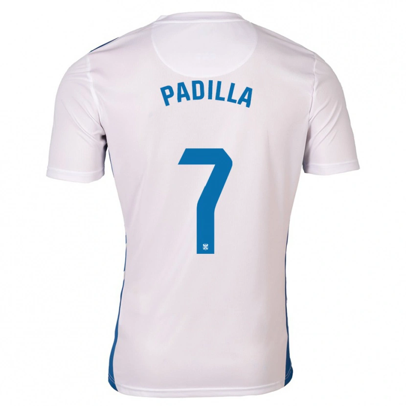 Danxen Herren Jorge Padilla #7 Weiß Blau Heimtrikot Trikot 2025/26 T-Shirt