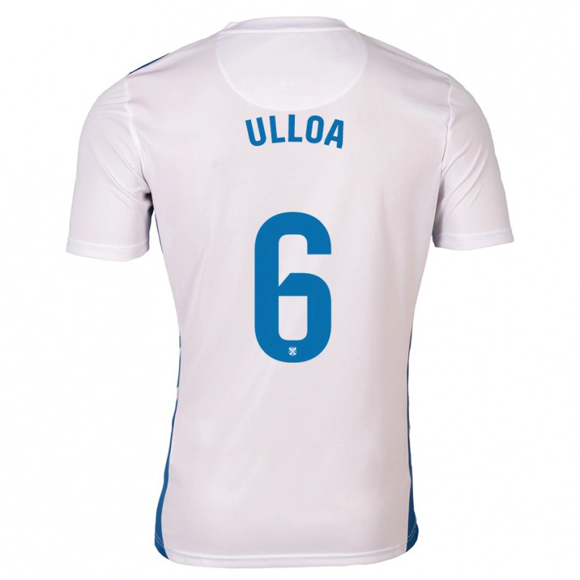 Danxen Herren Alberto Ulloa #6 Weiß Blau Heimtrikot Trikot 2025/26 T-Shirt