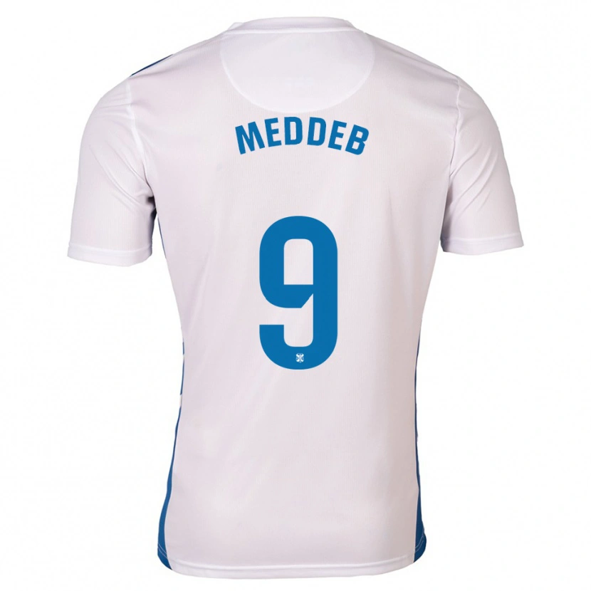 Danxen Herren Walid Meddeb #9 Weiß Blau Heimtrikot Trikot 2025/26 T-Shirt