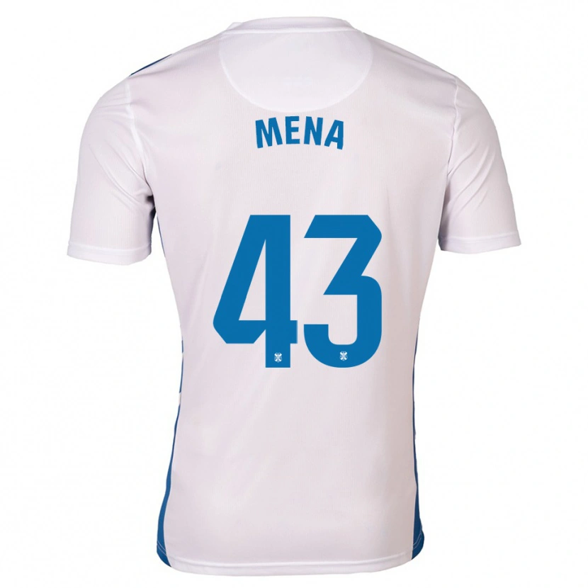 Danxen Herren Denilson Mena #43 Weiß Blau Heimtrikot Trikot 2025/26 T-Shirt