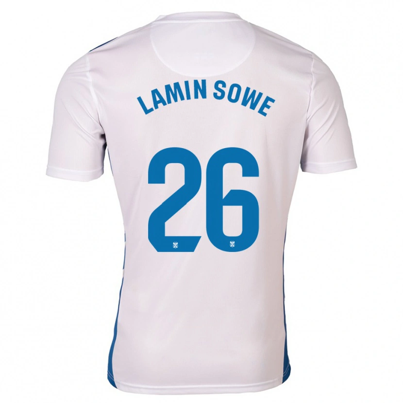 Danxen Herren Ba Lamin Sowe #26 Weiß Blau Heimtrikot Trikot 2025/26 T-Shirt