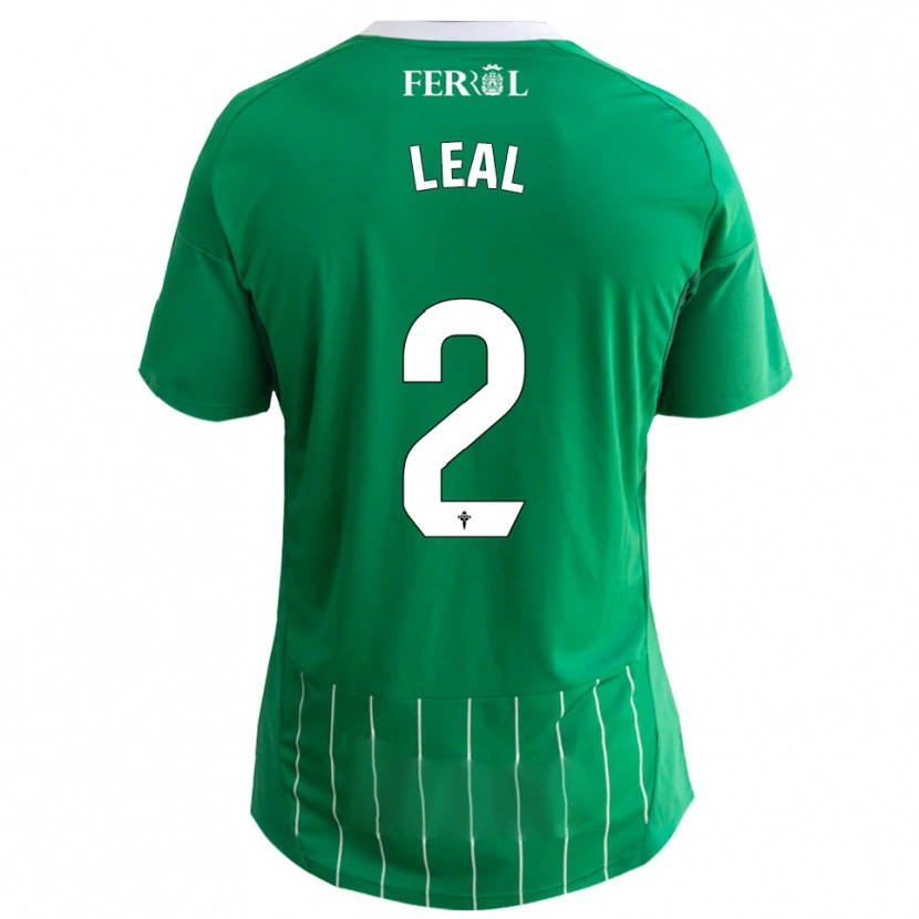 Danxen Herren Miguel Leal #2 Grün Weiß Heimtrikot Trikot 2025/26 T-Shirt