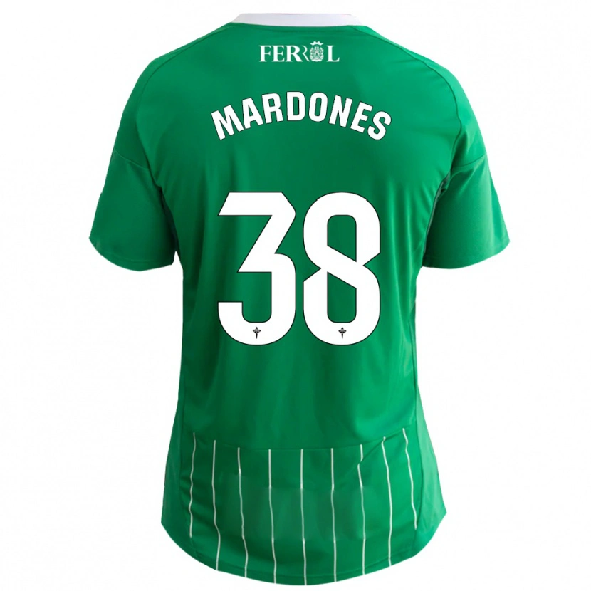 Danxen Herren Alvaro Mardones #38 Grün Weiß Heimtrikot Trikot 2025/26 T-Shirt