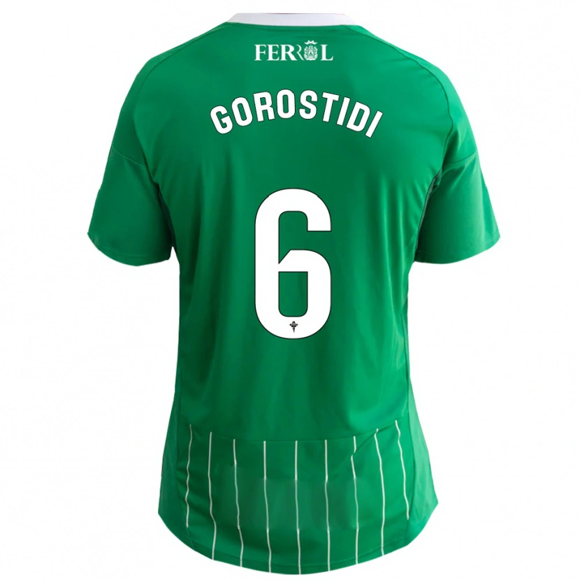 Danxen Herren Ander Gorostidi #6 Grün Weiß Heimtrikot Trikot 2025/26 T-Shirt