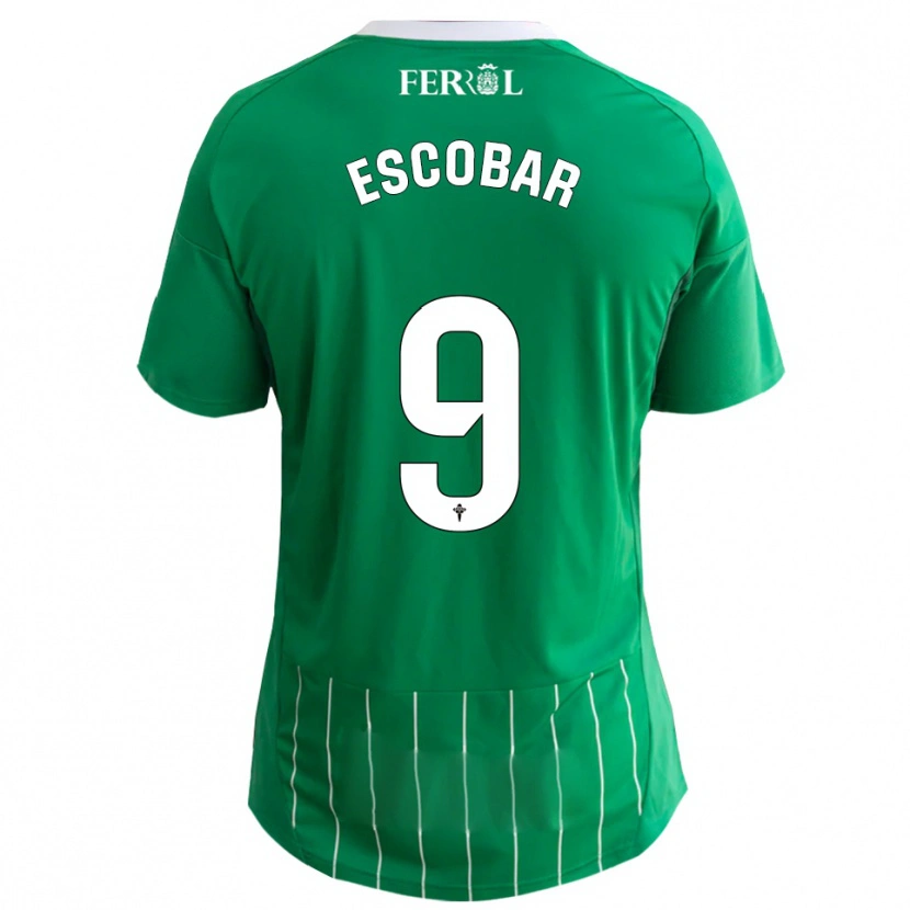 Danxen Herren Antón Escobar #9 Grün Weiß Heimtrikot Trikot 2025/26 T-Shirt