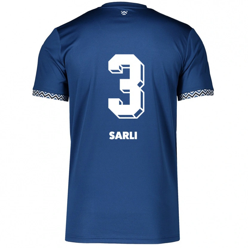 Danxen Herren Semih Sarli #3 Marineblau Weiß Heimtrikot Trikot 2025/26 T-Shirt