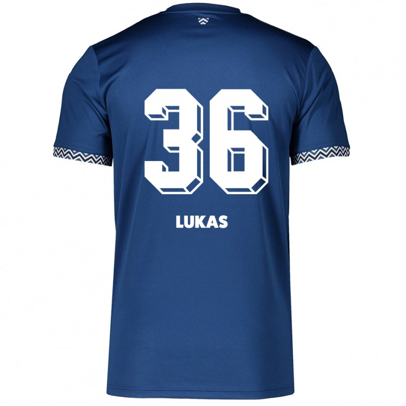 Danxen Herren Justin Lukas #36 Marineblau Weiß Heimtrikot Trikot 2025/26 T-Shirt