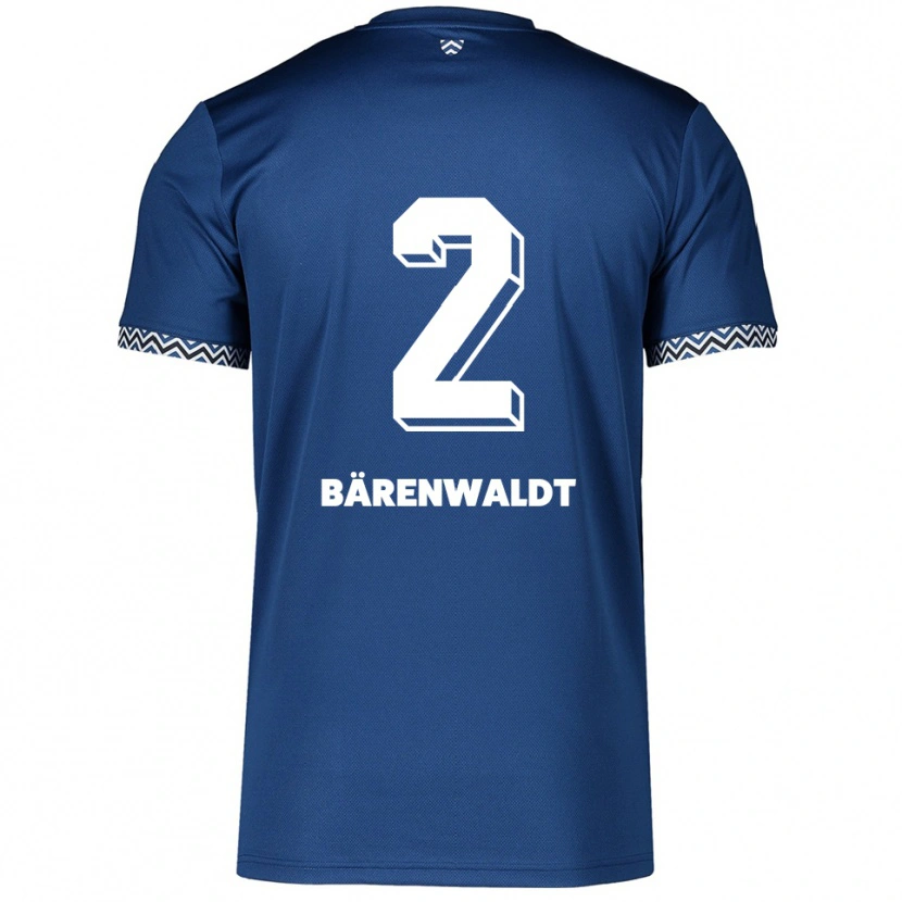 Danxen Herren Tim Bärenwaldt #2 Marineblau Weiß Heimtrikot Trikot 2025/26 T-Shirt