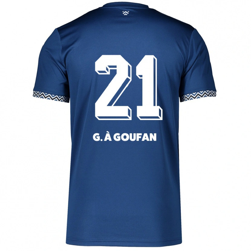 Danxen Herren Marc Gouiffe À Goufan #21 Marineblau Weiß Heimtrikot Trikot 2025/26 T-Shirt