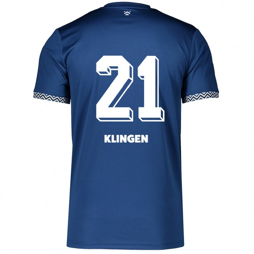 Danxen Herren Emelie Klingen #21 Marineblau Weiß Heimtrikot Trikot 2025/26 T-Shirt