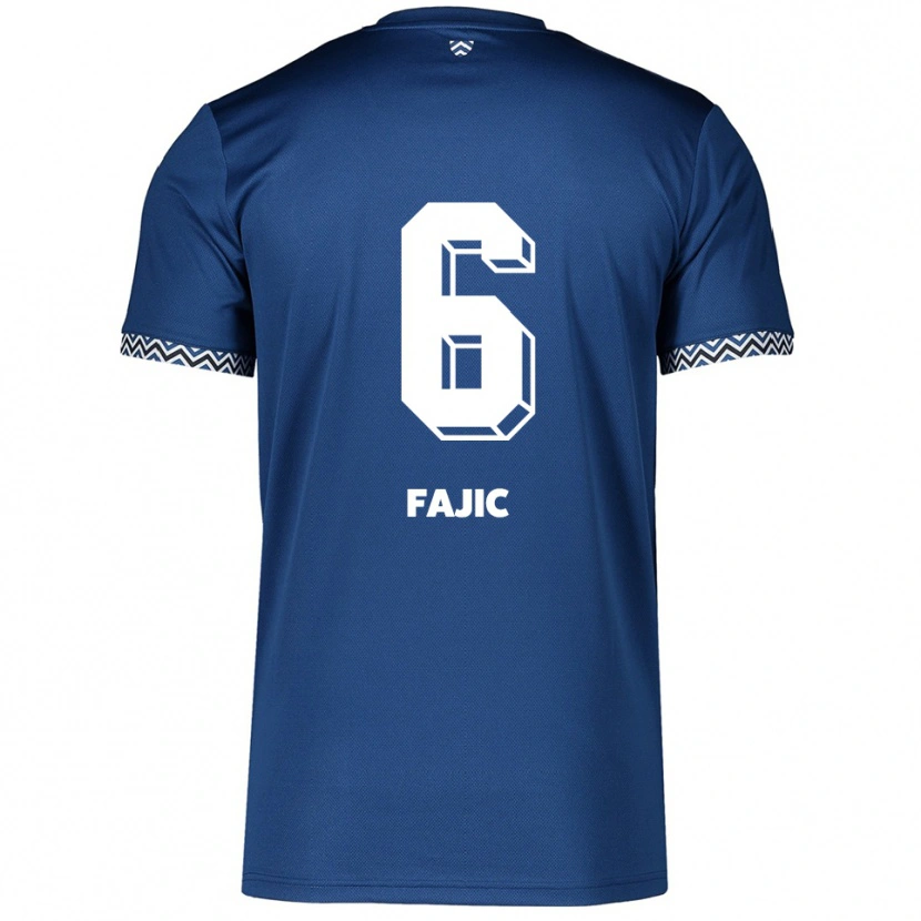 Danxen Herren Suat Fajic #6 Marineblau Weiß Heimtrikot Trikot 2025/26 T-Shirt