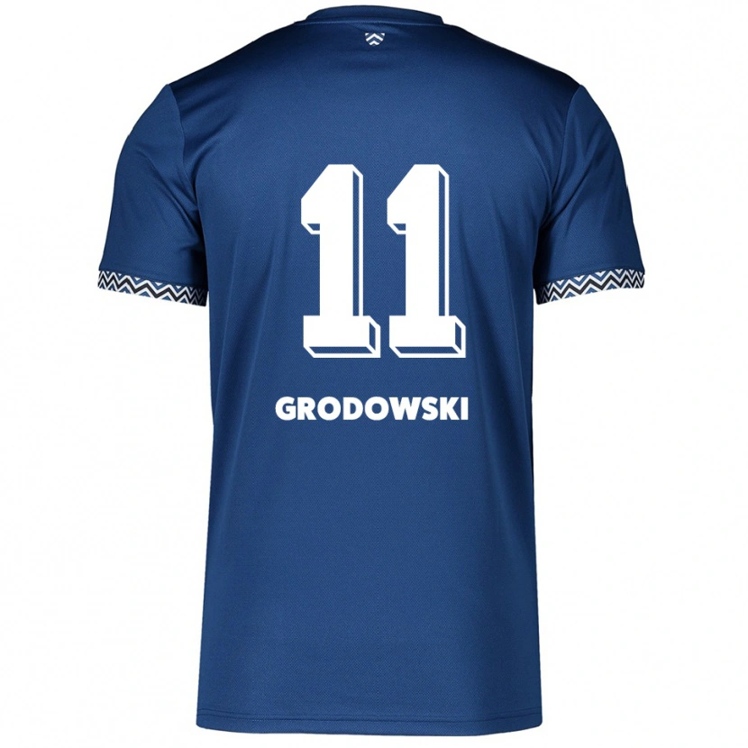 Danxen Herren Joel Grodowski #11 Marineblau Weiß Heimtrikot Trikot 2025/26 T-Shirt