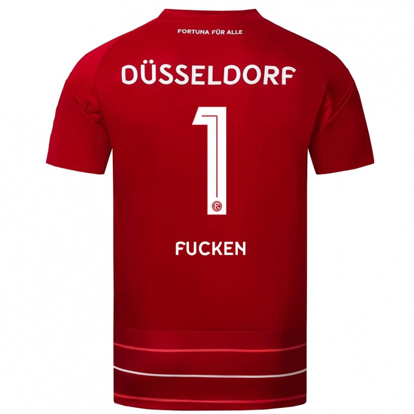 Danxen Herren Kilian Fucken #1 Rot Weiß Heimtrikot Trikot 2025/26 T-Shirt