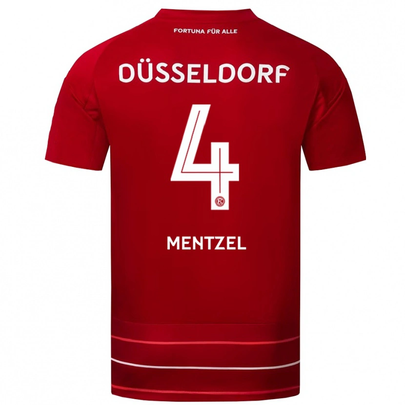 Danxen Herren Levi Mentzel #4 Rot Weiß Heimtrikot Trikot 2025/26 T-Shirt