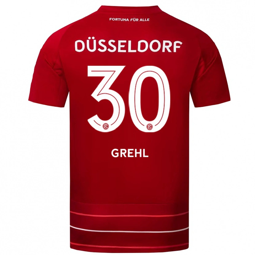 Danxen Herren Dominic Grehl #30 Rot Weiß Heimtrikot Trikot 2025/26 T-Shirt