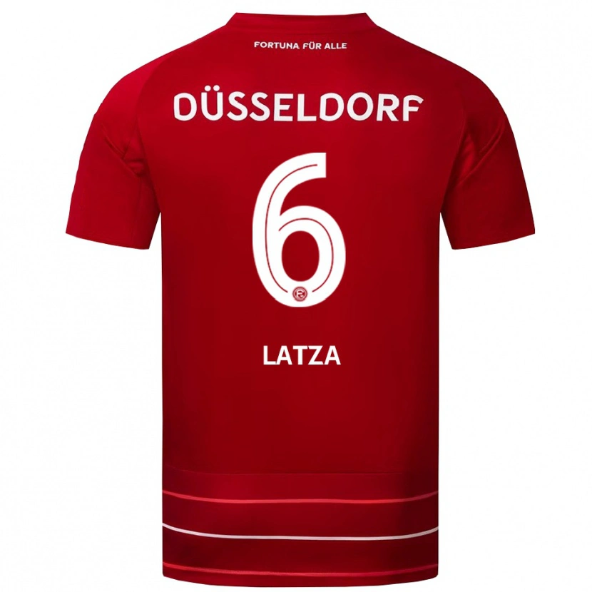 Danxen Herren Danny Latza #6 Rot Weiß Heimtrikot Trikot 2025/26 T-Shirt