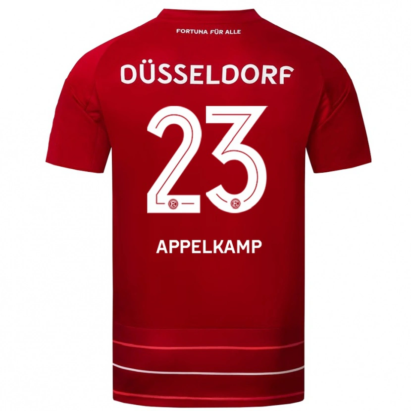 Danxen Herren Shinta Appelkamp #23 Rot Weiß Heimtrikot Trikot 2025/26 T-Shirt
