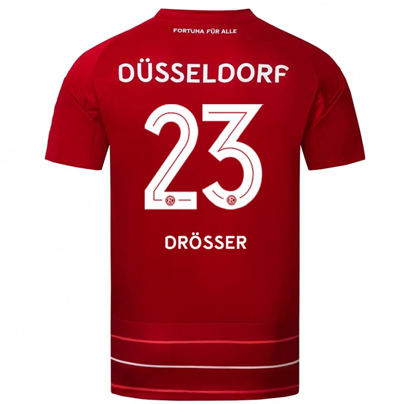 Danxen Herren Luke Drösser #23 Rot Weiß Heimtrikot Trikot 2025/26 T-Shirt