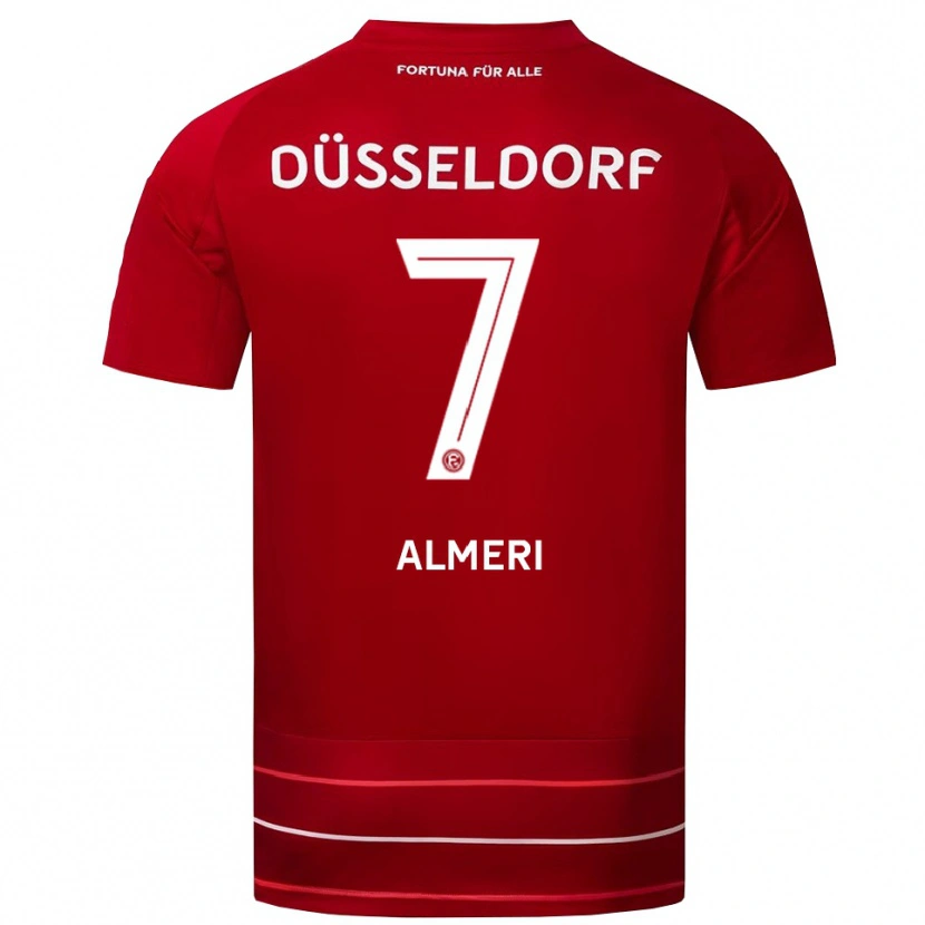 Danxen Herren Majd Almeri #7 Rot Weiß Heimtrikot Trikot 2025/26 T-Shirt