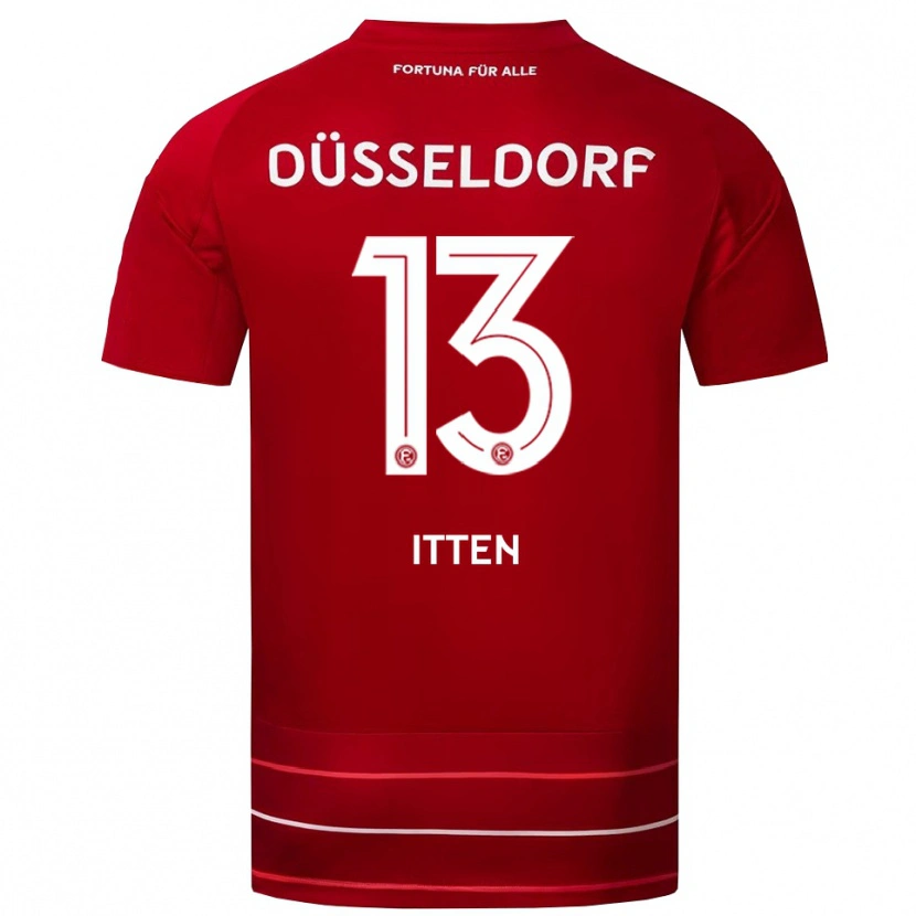 Danxen Herren Cedric Itten #13 Rot Weiß Heimtrikot Trikot 2025/26 T-Shirt