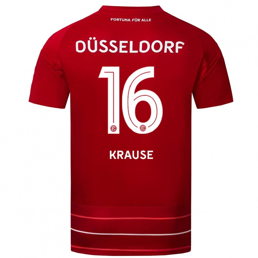 Danxen Herren Arno Krause #16 Rot Weiß Heimtrikot Trikot 2025/26 T-Shirt