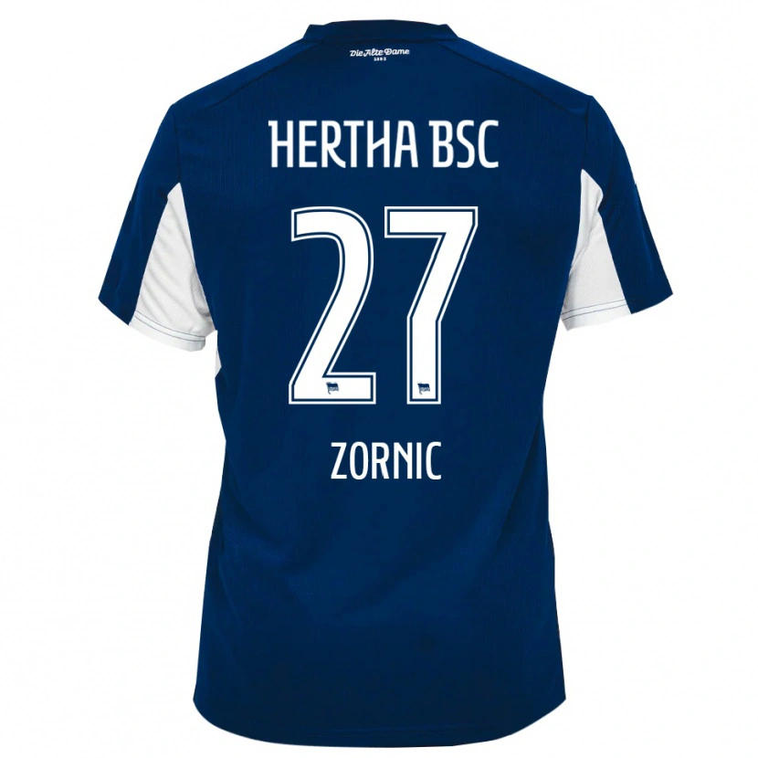 Danxen Herren Tarek Zornic #27 Weiß Blau Heimtrikot Trikot 2025/26 T-Shirt