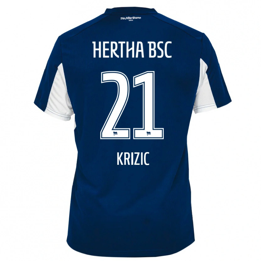Danxen Herren Ivan Krizic #21 Weiß Blau Heimtrikot Trikot 2025/26 T-Shirt