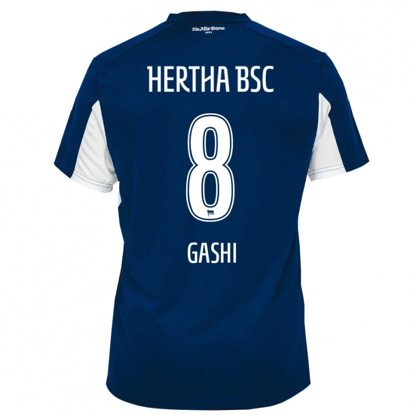 Danxen Herren Diart Gashi #8 Weiß Blau Heimtrikot Trikot 2025/26 T-Shirt