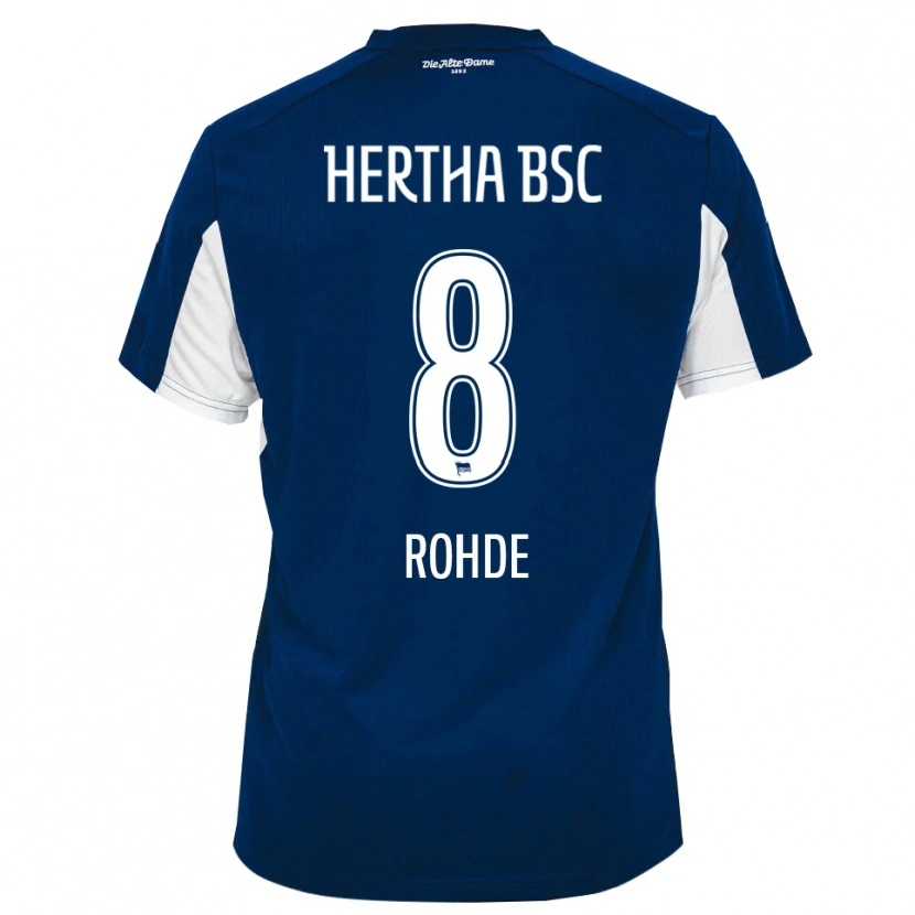 Danxen Herren Marleen Rohde #8 Weiß Blau Heimtrikot Trikot 2025/26 T-Shirt