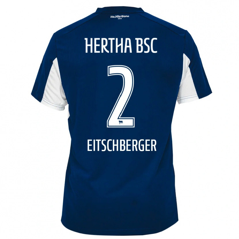 Danxen Herren Julian Eitschberger #2 Weiß Blau Heimtrikot Trikot 2025/26 T-Shirt