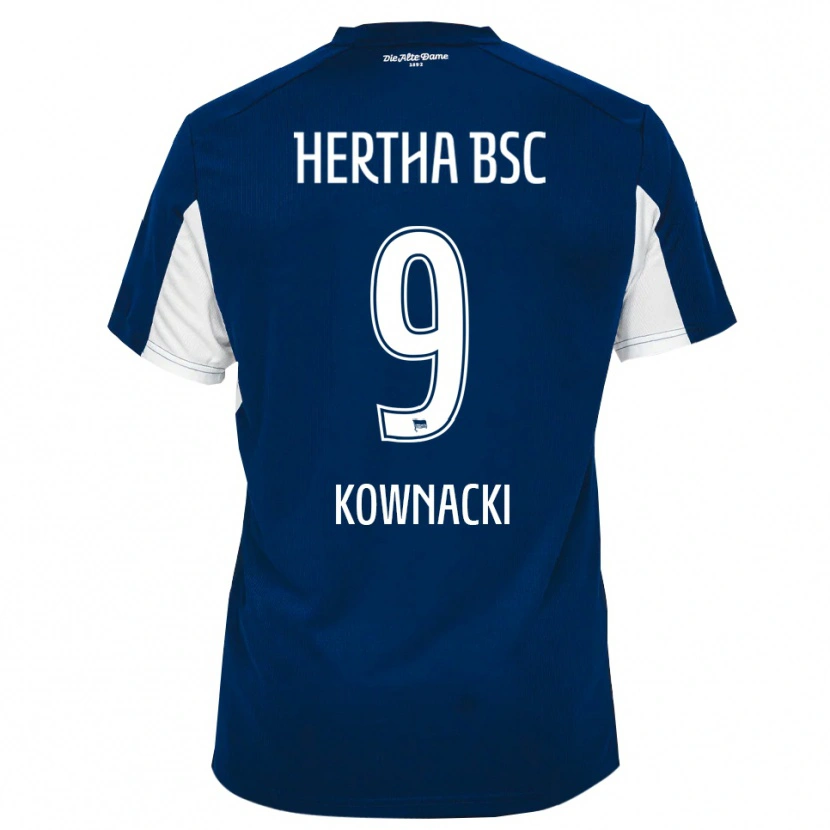 Danxen Herren Dawid Kownacki #9 Weiß Blau Heimtrikot Trikot 2025/26 T-Shirt