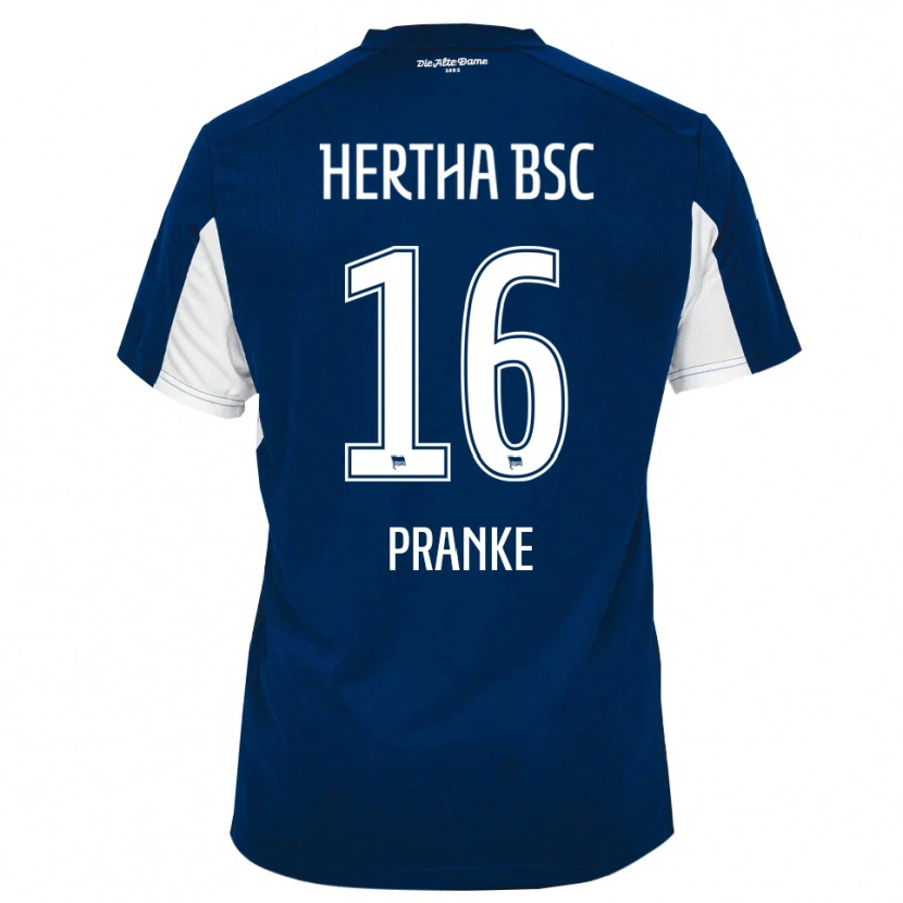 Danxen Herren Mare Pranke #16 Weiß Blau Heimtrikot Trikot 2025/26 T-Shirt